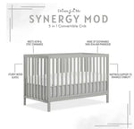 Dream On Me Synergy MOD Crib, Made with Sustainable New Zealand Pinewood