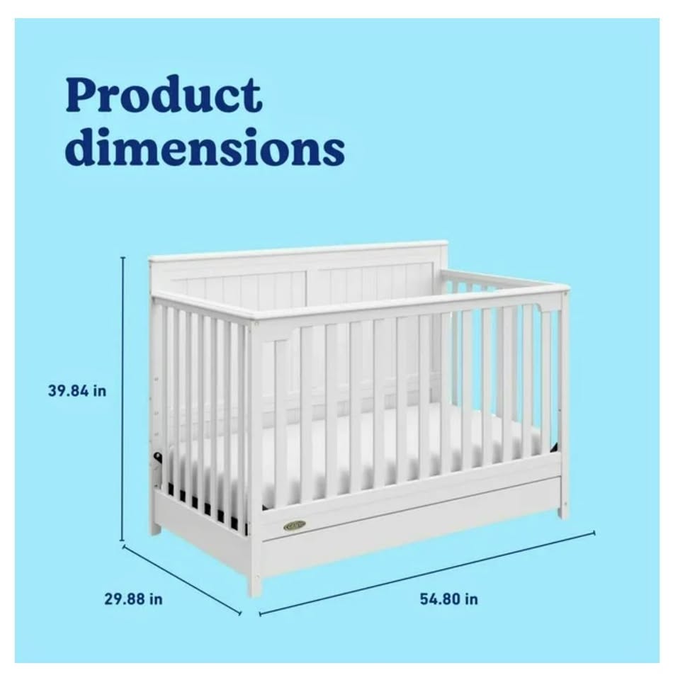 Graco Hadley 5-in-1 Convertible Crib with Drawer