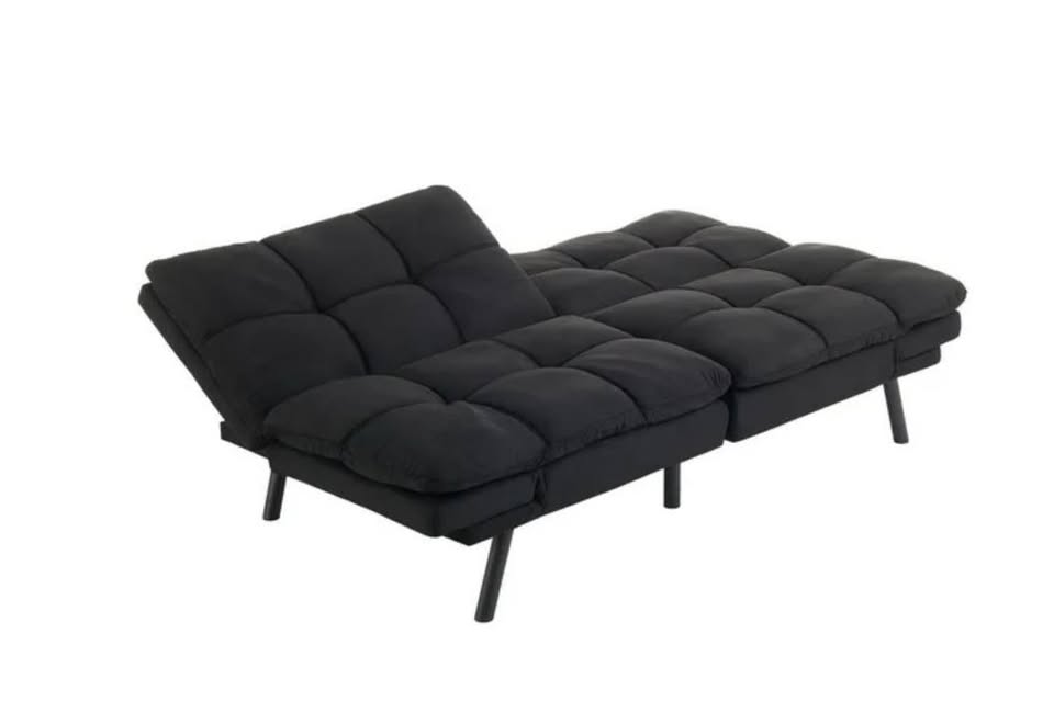 Memory Foam Futon, Memory foam futon with foldable armrest