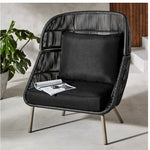 Better Homes & Gardens Tarren Patio Outdoor Statement Chair - Black