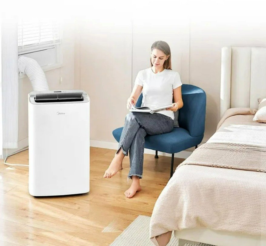 Midea 12000 BTU Ashrae (8000 BTU SACC) SmartCool Portable Air Conditioner, SmartCool Portable AC