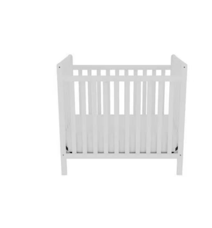 Concord Baby Bowen Mini Crib + Bonus Mattress - White