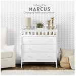 Dream On Me Marcus changing Table and Dresser, 3 spacious drawers