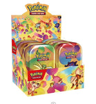 Pokémon trading card game packaging with colorful design and Pokémon characters.
