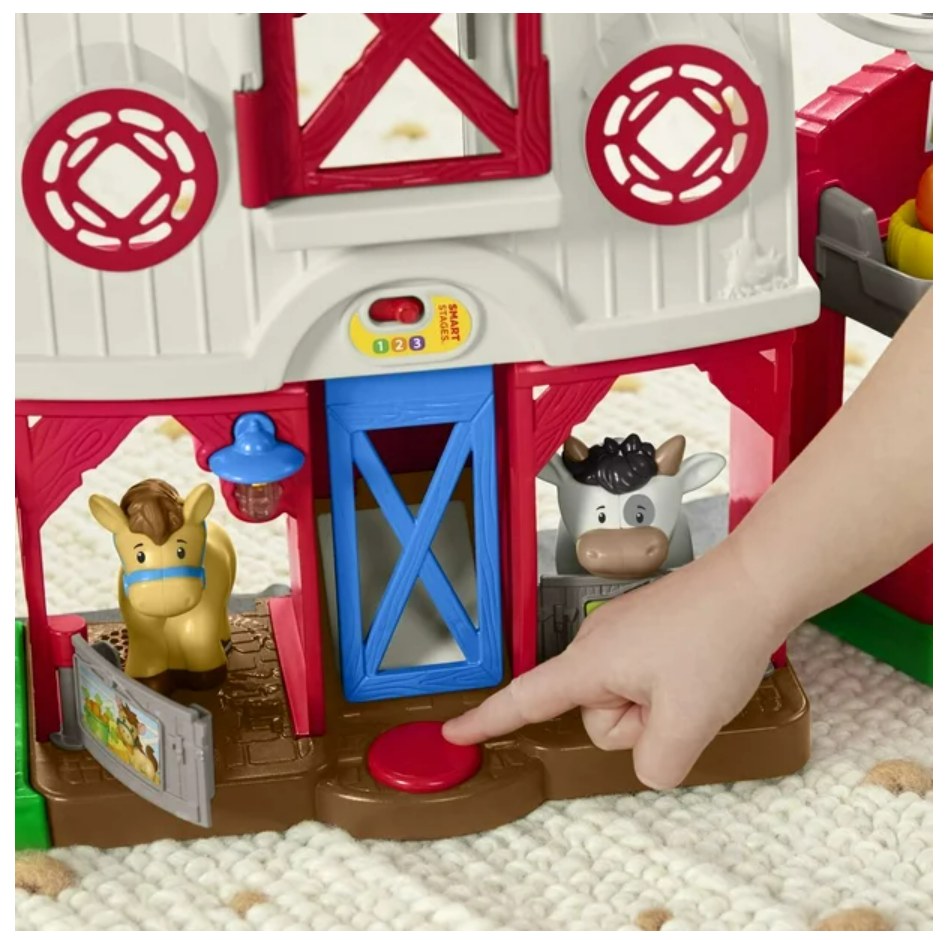 Little People Caring for Animals Farm Smart Stages Playset - English & French Edition