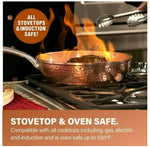 Gotham Steel 10 Piece Hammered Pots and Pan Set, Nonstick Cookware Set