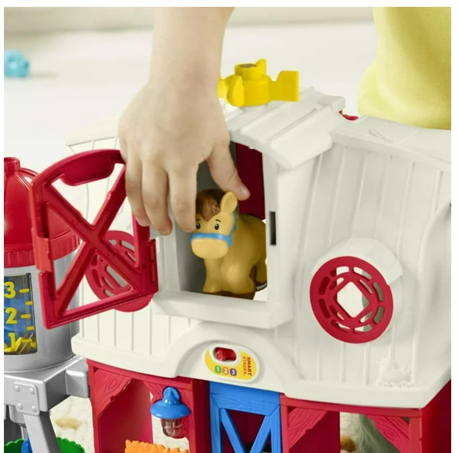 Little People Caring for Animals Farm Smart Stages Playset - English & French Edition