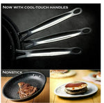 GraniteStone 10-Piece Nonstick Cookware Set, Scratch-Resistant, Granite-coated Anodized