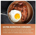 Gotham Steel 10 Piece Hammered Pots and Pan Set, Nonstick Cookware Set