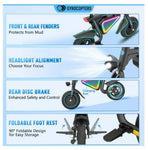 Gyrocopters Radi8 Electric scooter (Black) | UL 2272 approved | 25 km Range | 25 km/h