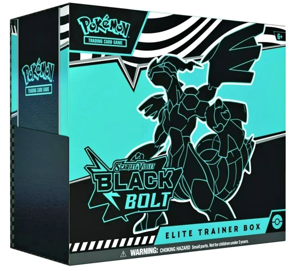 Pokemon TCG: Scarlet & Violet— Black Bolt Elite Trainer Box