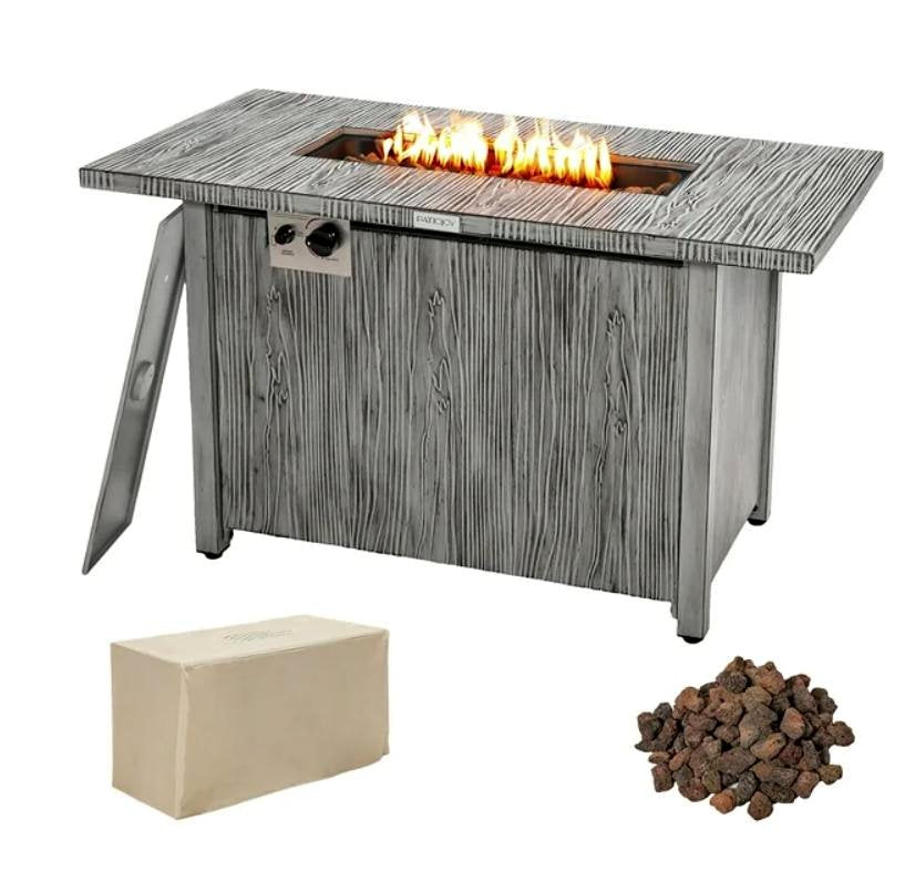 Outdoor fire pit table