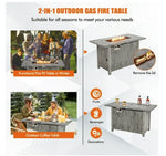 2-in-1 outdoor GAS fire table