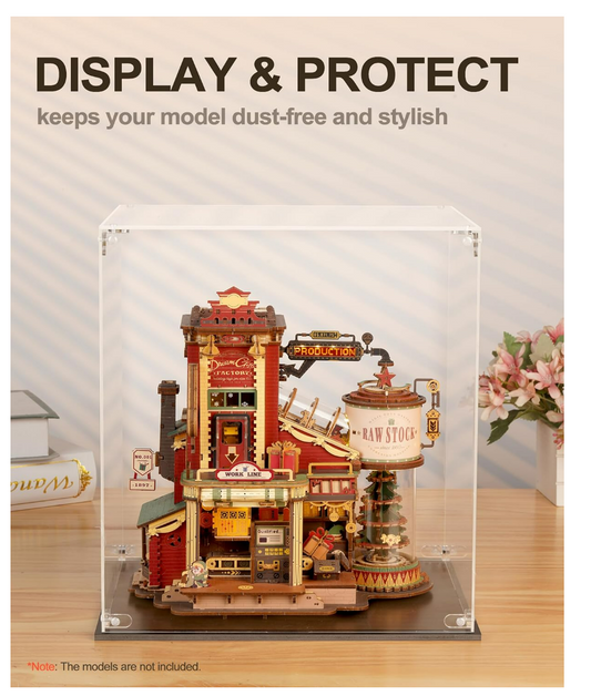 Rolife DIY Miniature House Kit for Adults, Mini Wooden Dollhouse Kit, Tiny House Diorama Building