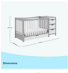 Graco Remi 4-in-1 Convertible Crib and Changer
